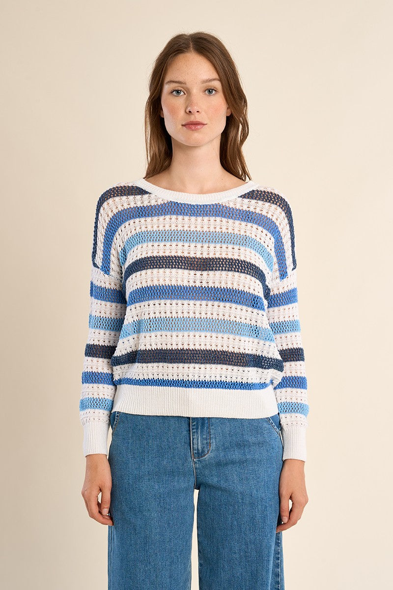 Molly Bracken - Blue Stripe Knit