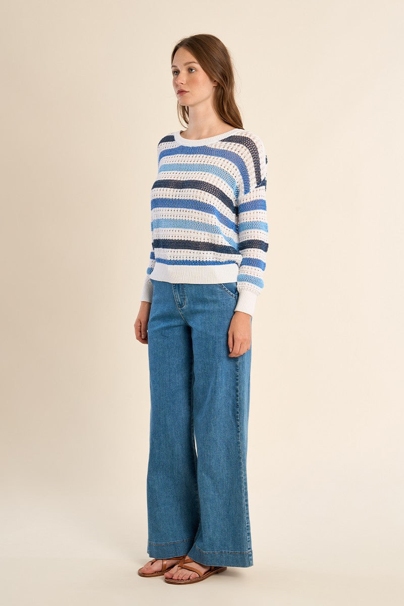 Molly Bracken - Blue Stripe Knit