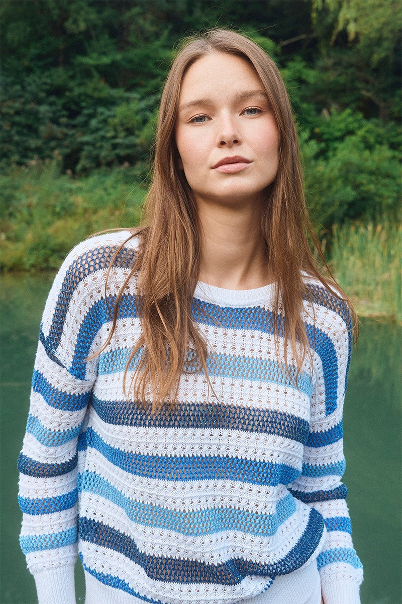 Molly Bracken - Blue Stripe Knit