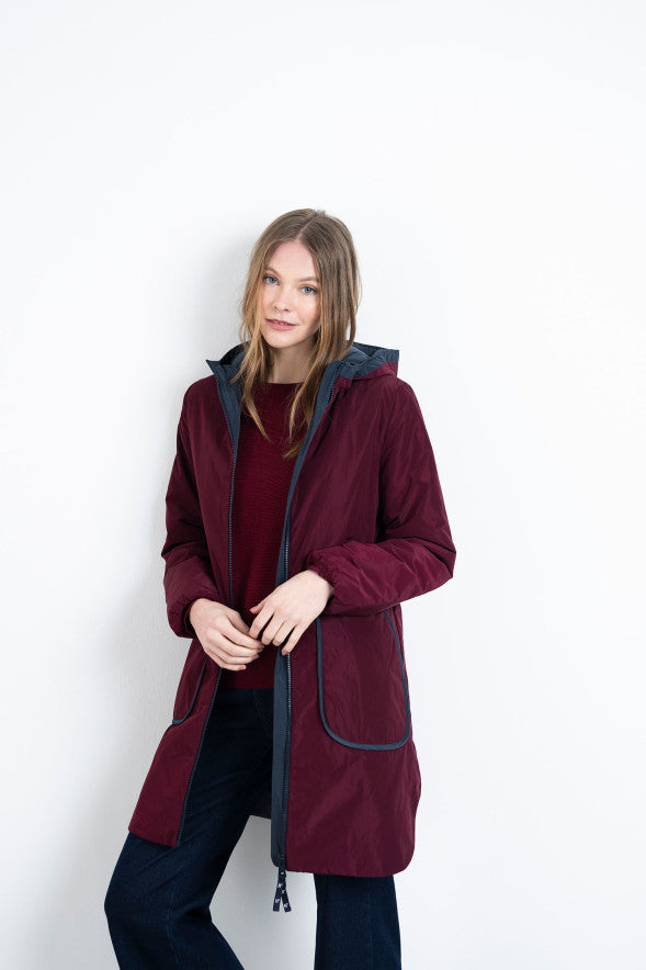 Hongo - Burgundy Contrast Parka