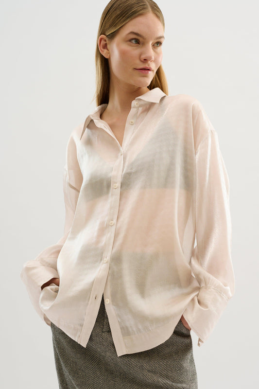 Rafaella Shirt Sheer Shine Shirt - Diamonds & Pearls