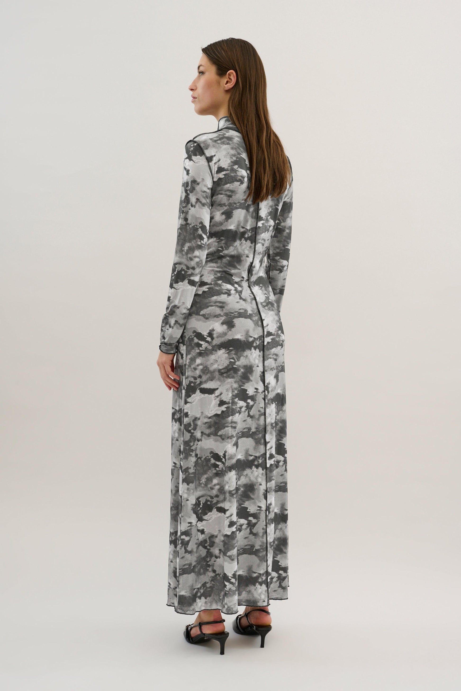 Rosalina Grey Camo Dress - Diamonds & Pearls