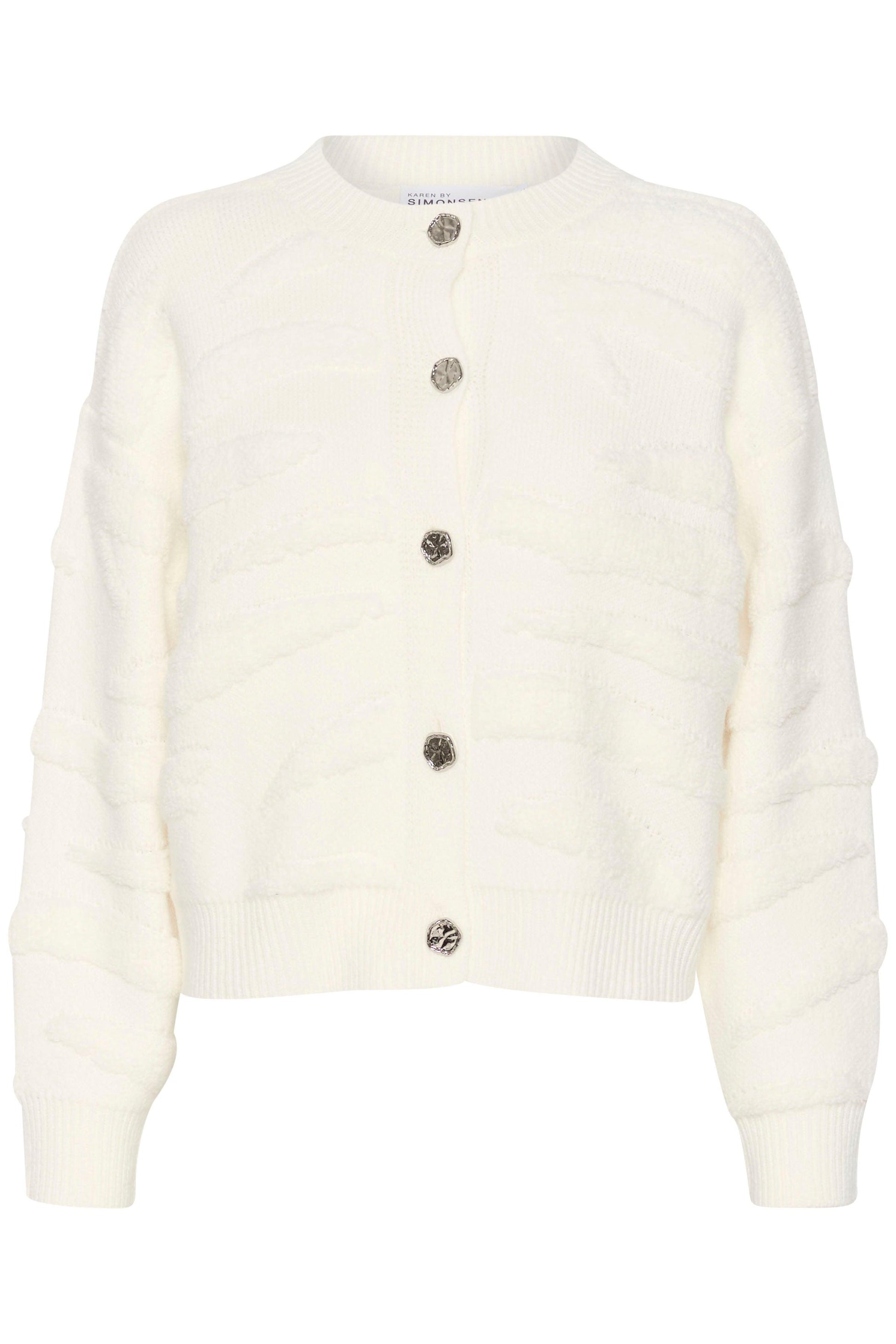 Rosanne Cream Knitted Cardigan - Diamonds & Pearls