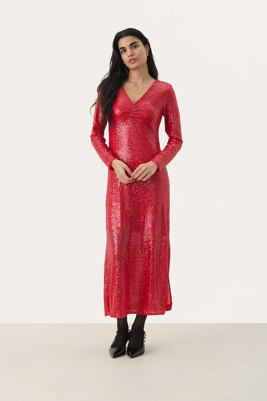 Part Two - Maliah Red Sequin Dress