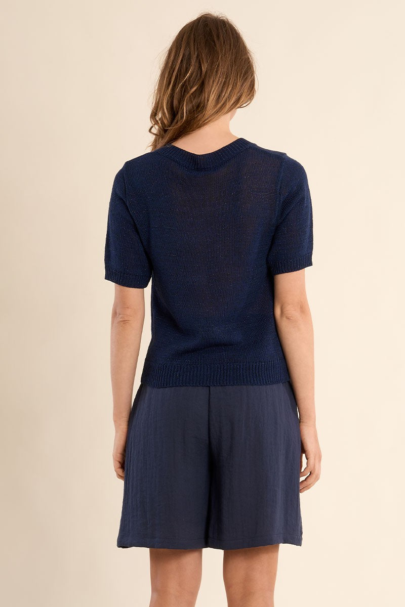 Molly Bracken - Navy Short Sleeve