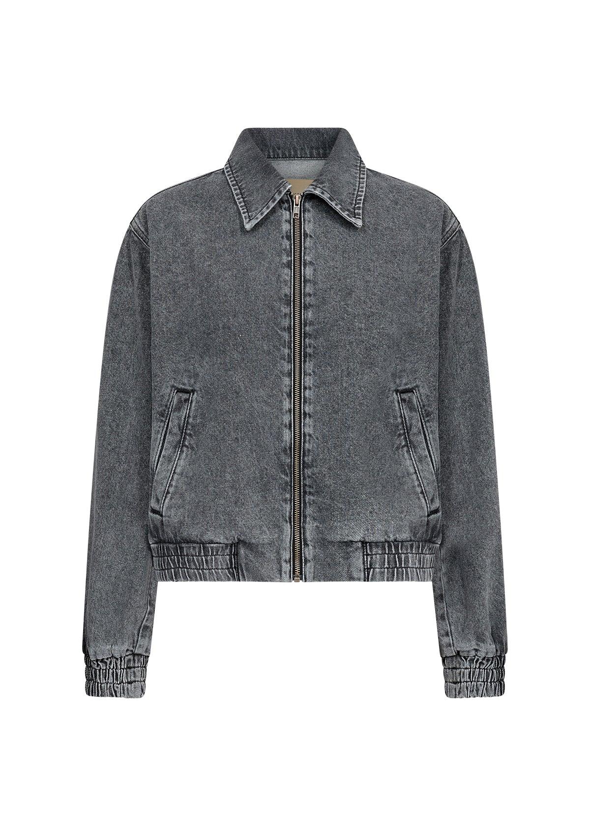 Soya Concept - Denim Doloras Bomber Zip Jacket - Diamonds & Pearls