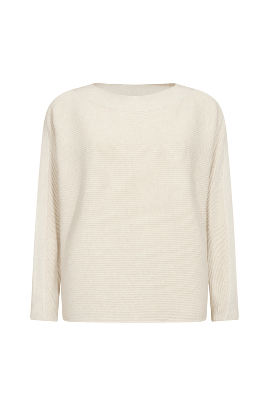 Soya Concept - Dollie Cream Melange Pullover - Diamonds & Pearls