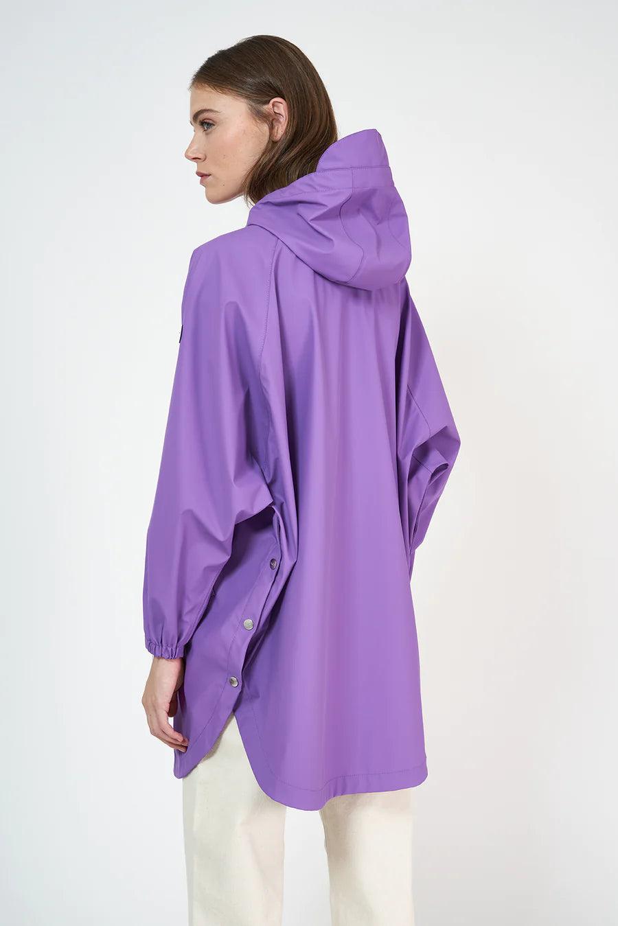 Tanta - Sky Raincoat in Dewberry - Diamonds & Pearls