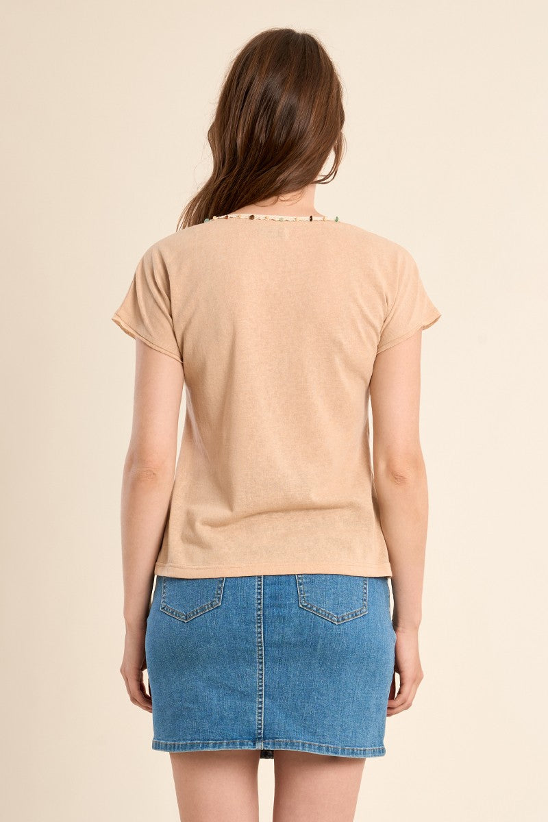 Molly Bracken -V-Neck Neck T-Shirt