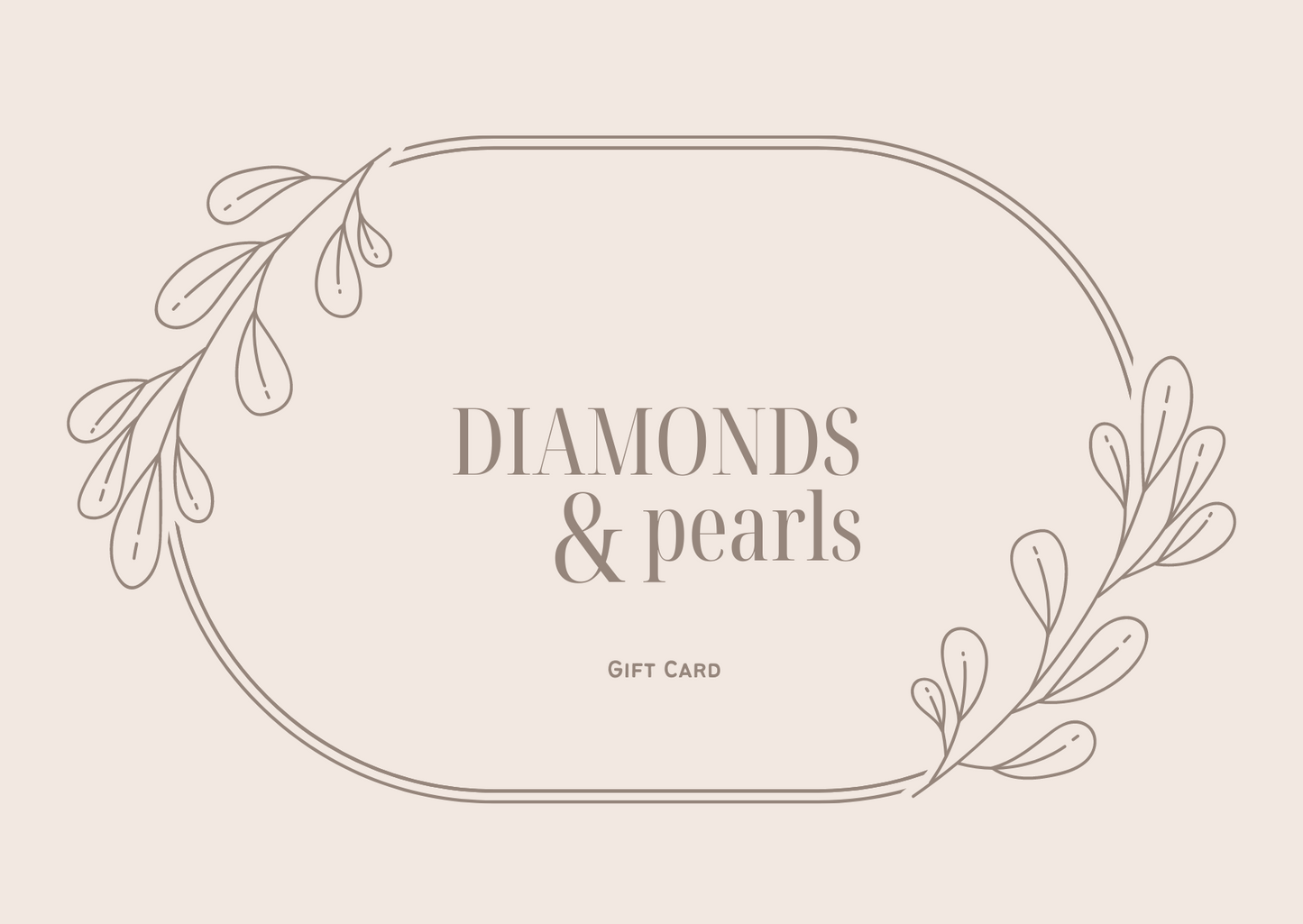 Diamonds & Pearls Gift Card